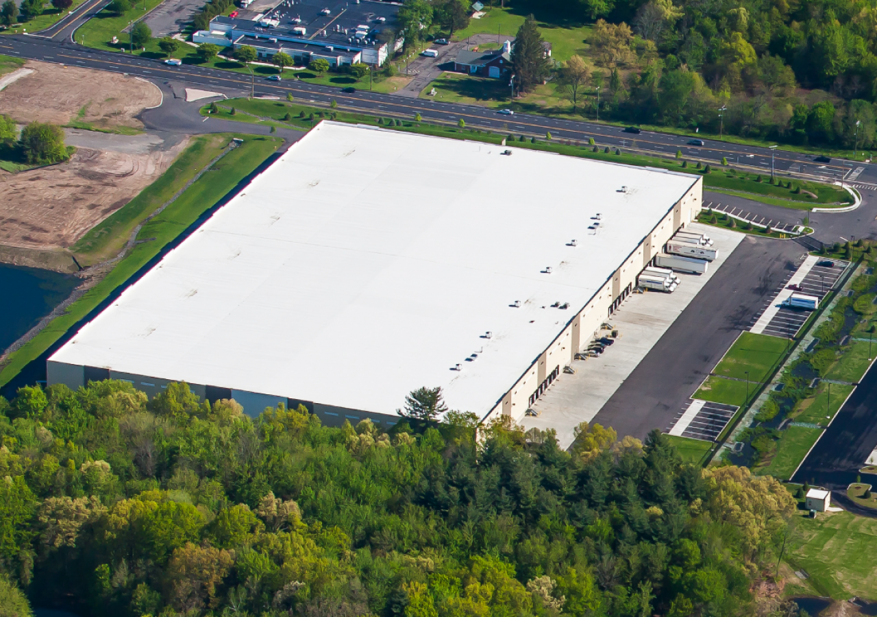 Aerial View of Performance Food Group Distribution Facility Built by ARCO Construction