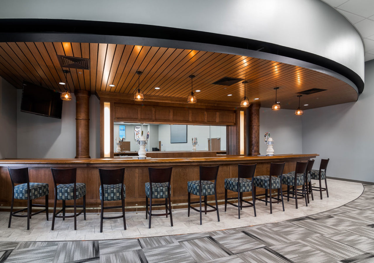 Beverage/Bar Area at Goldring Gulf Distributing Center Built by ARCO Construction in Florida