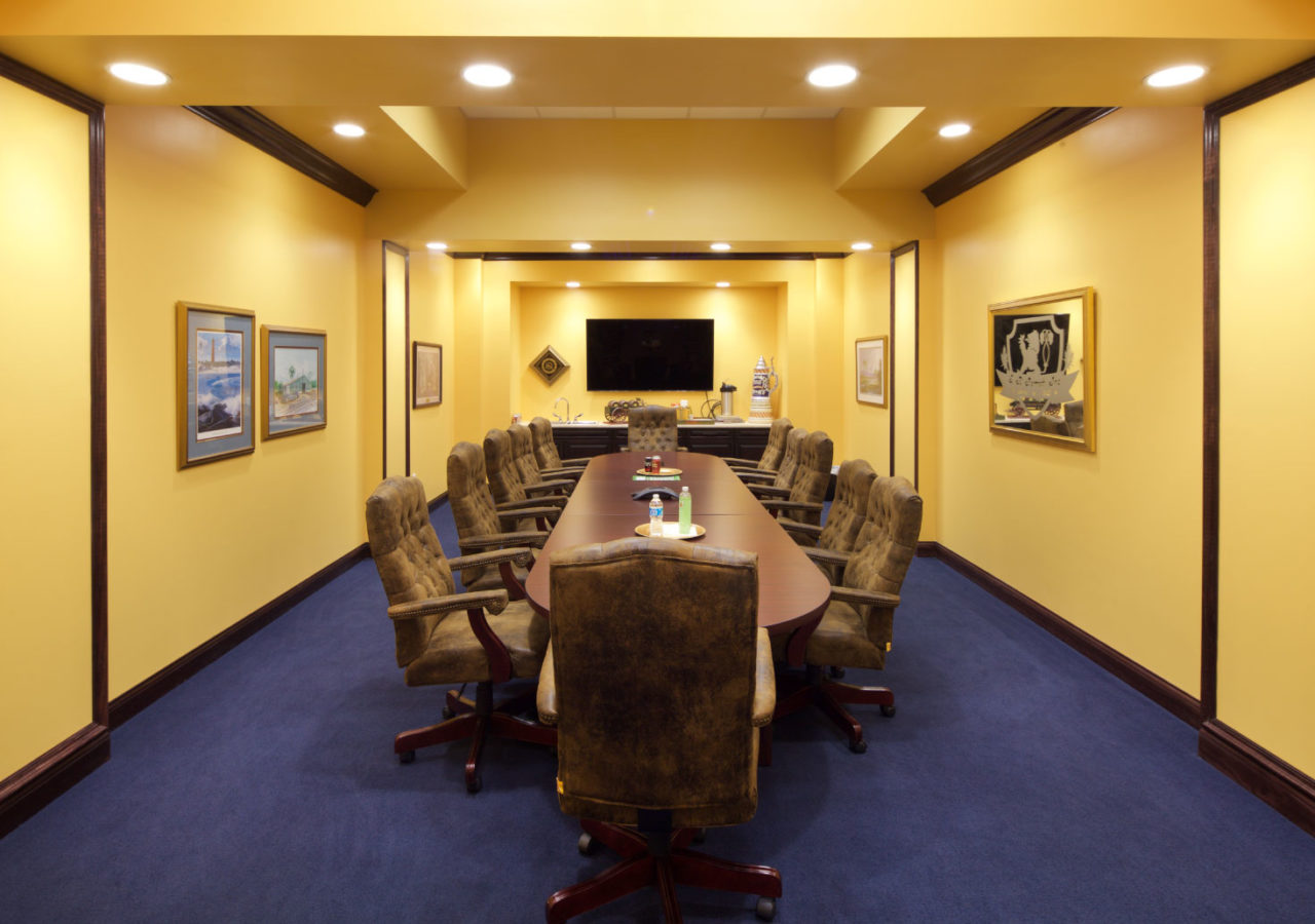 Conference Room at S.R. Perrott Distribution Facility Built by ARCO Beverage Group in Ormond Beach, Florida