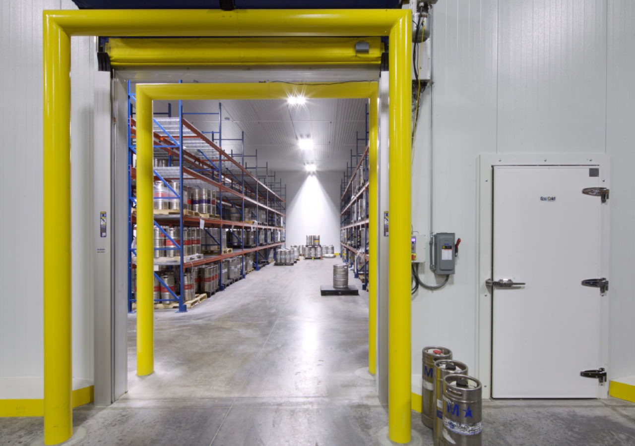 Door and Warehouse at Coastal Beverage Distribution Facility Built by ARCO Construction in Naples