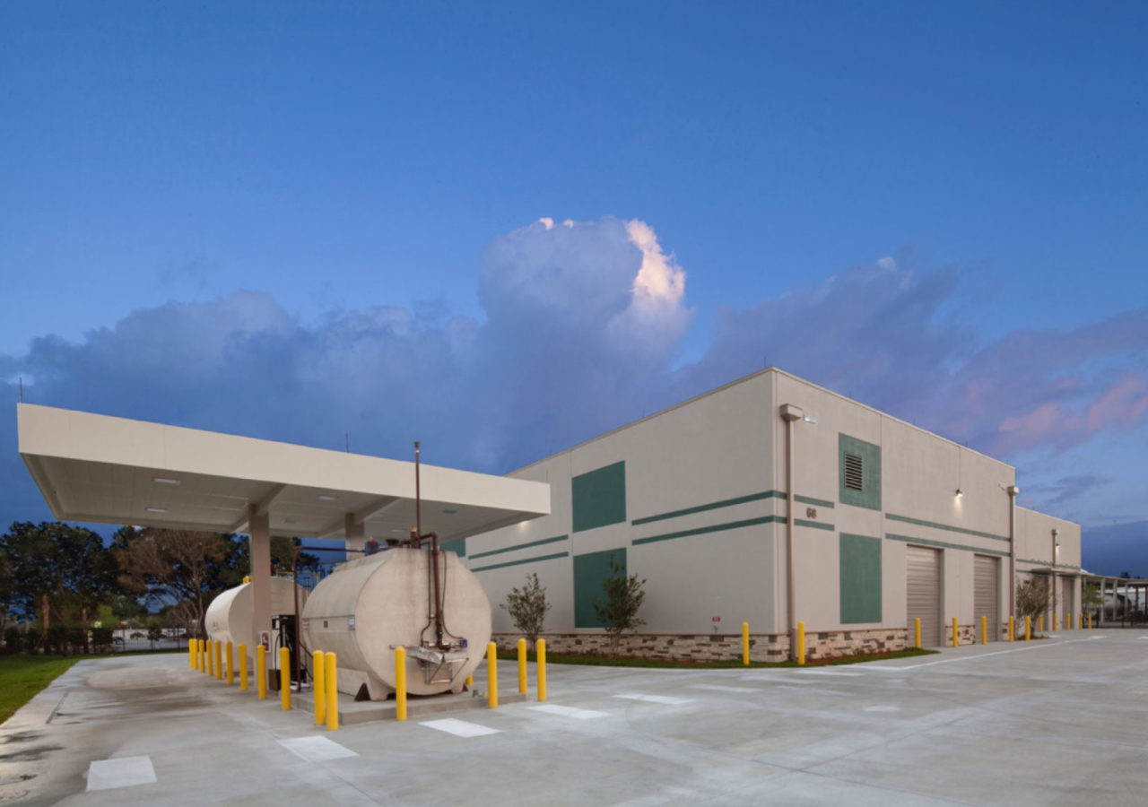 Maintenance Building at Coastal Beverage Distribution Facility Built by ARCO Construction in Naples
