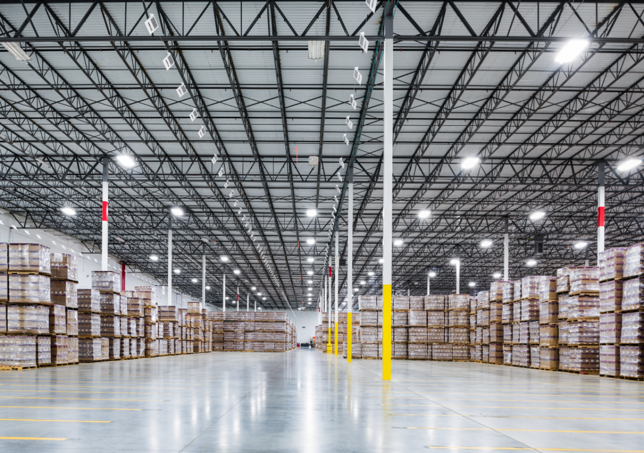 Warehouse with Product at a Global Toy Manufacturer's Distribution Facility Built by ARCO Construction