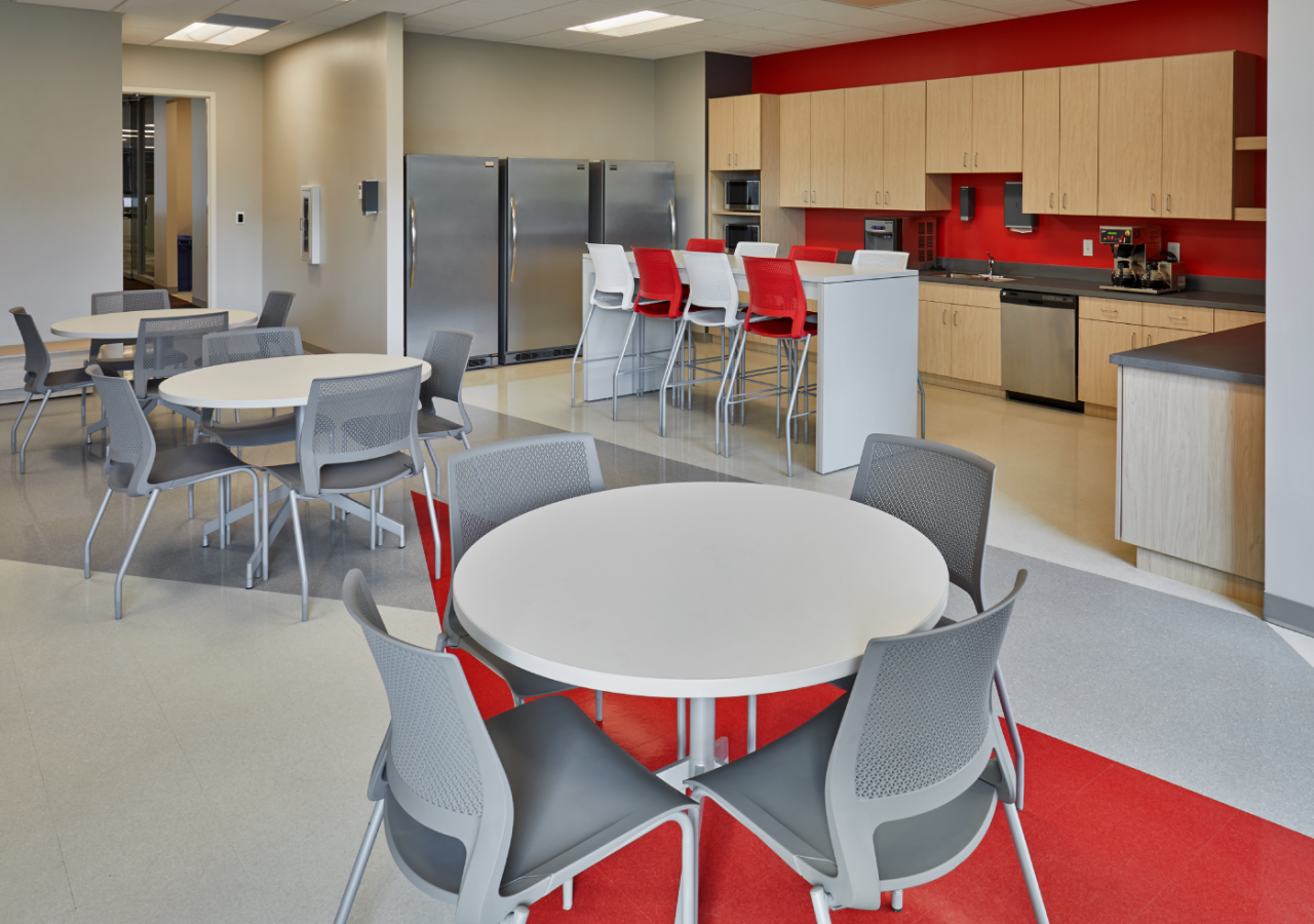 Kitchen/Breakroom at Wurth Service Supply Office/Distribution Facility Built by ARCO Construction