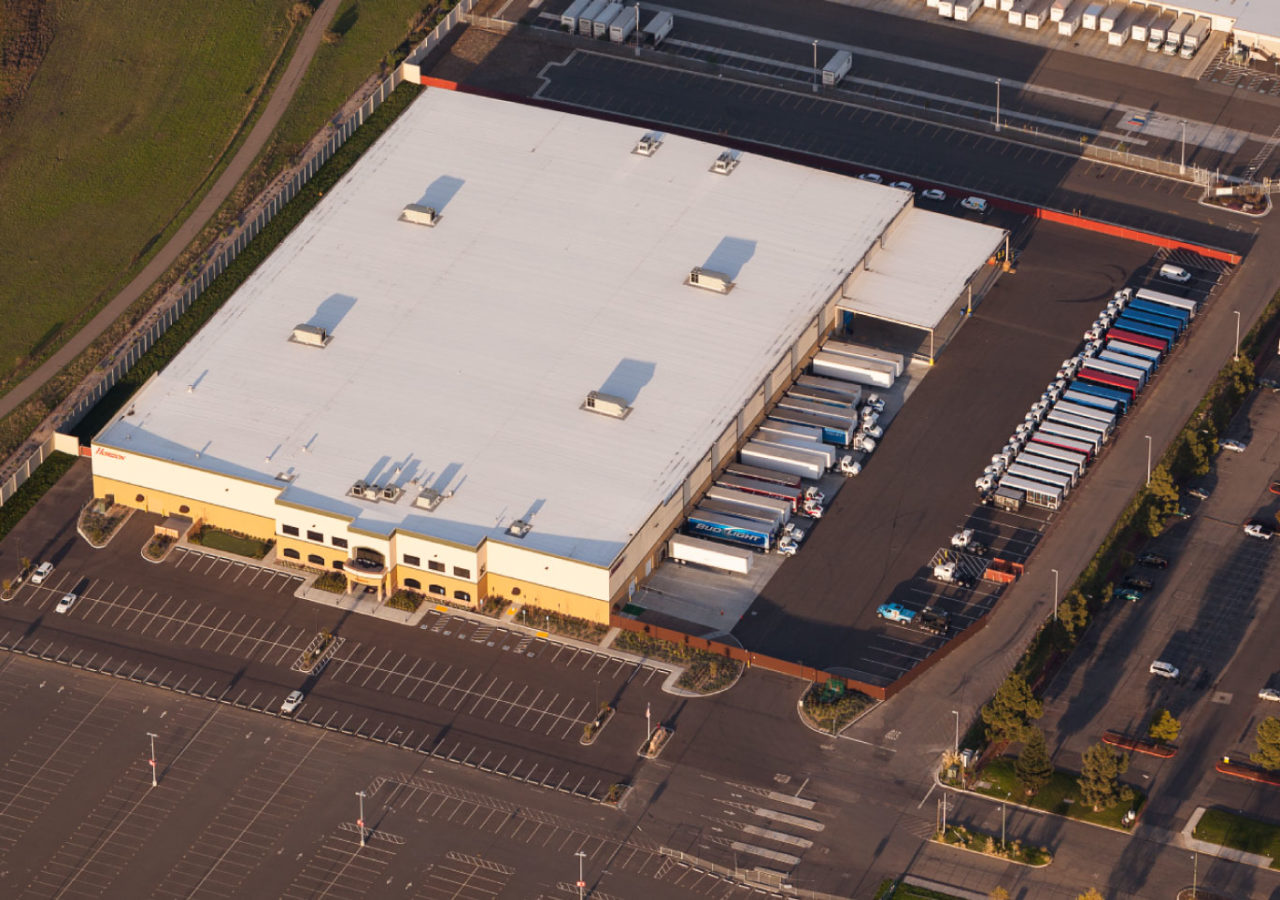 Aerial View of Horizon Beverage Distribution Facility Built by ARCO Construction