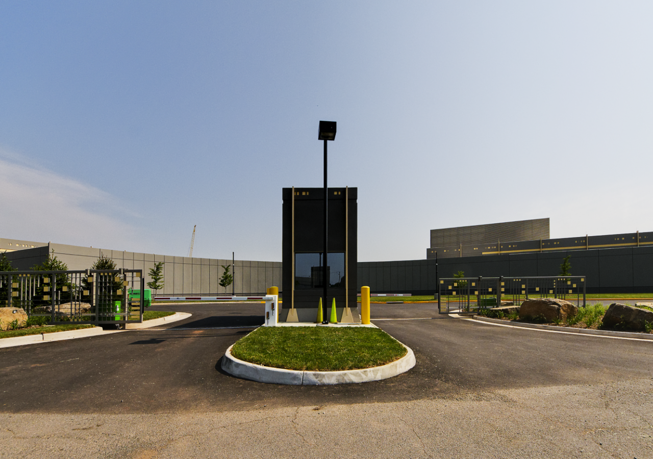 Gated Entry at KDC Digital Realty Trust Mission Critical Data Center Built by ARCO Construction