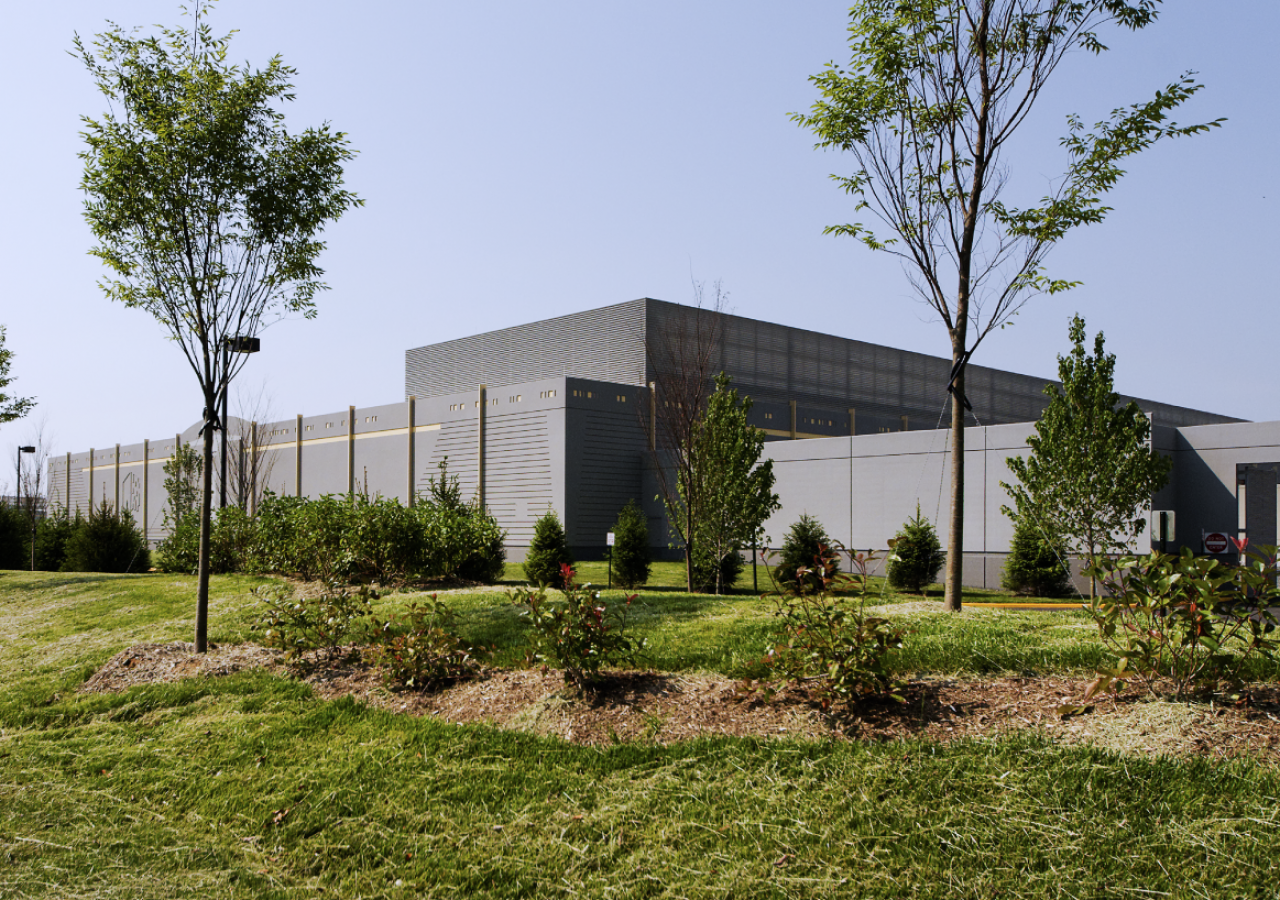 Rear Exterior View of KDC Digital Realty Trust Mission Critical Data Center Built by ARCO Construction