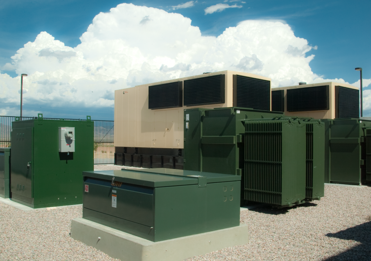 Electrical Transformers at Molina Healthcare Mission Critical Data Center Built by ARCO Construction