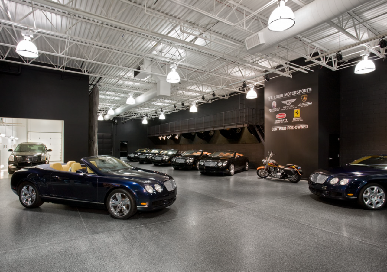 Certified Pre-Owned Showroom at Lamborghini Luxury Car Dealership Built by ARCO Construction