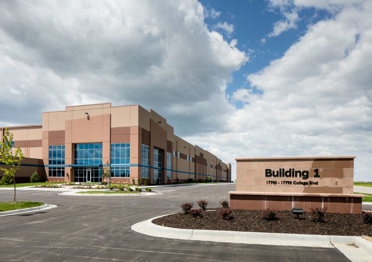 Building 1 Sign at Lenexa Logistics Centre North Building 1 Build by ARCO National Construction