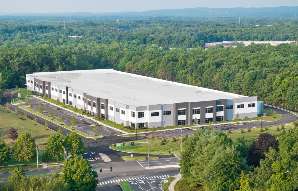 aerial view of speculative warehouse facility