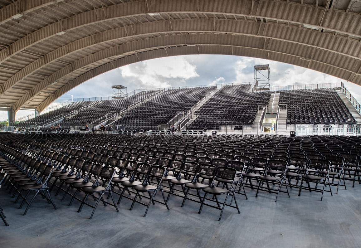 Event seating in the St. Louis Music Park a 4,500-Seat Multi-Use Live Events & Concert Facility in St. Louis, MO