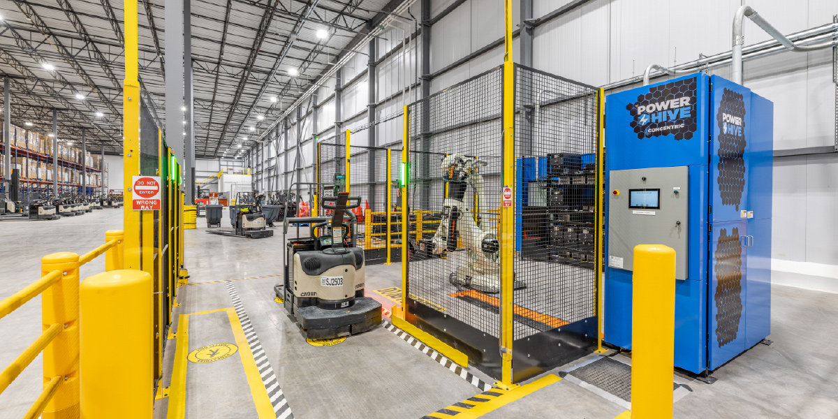 robotics inside of a cold storage facility built by ARCO for PFG in Dallas