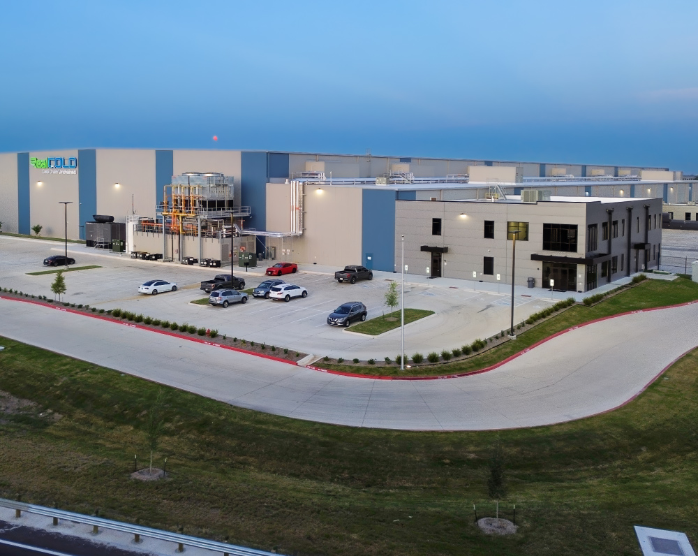 ground exterior of RealCold's Cold Storage Facility in Lockhart, TX