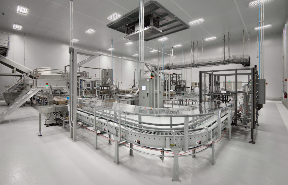 inside the Processing and Freezer/Cooler Distribution Facility Addition in Indianapolis, Indiana