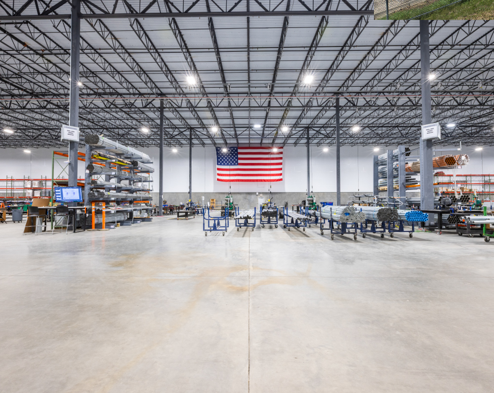 interior view of crossgates inc distribution facility in washington pennsylvania