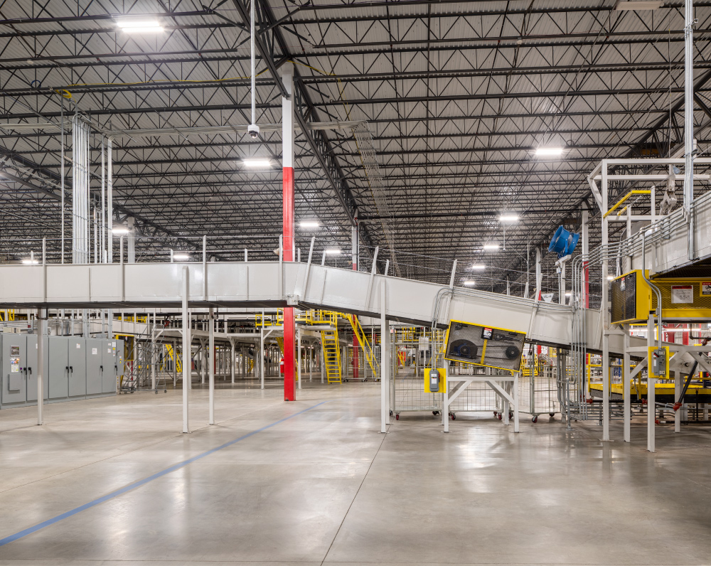 internal view of a distribution center in bowling green ohio