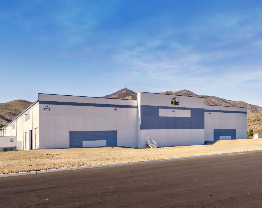 outside of the ontrac distribution facility in reno nevada