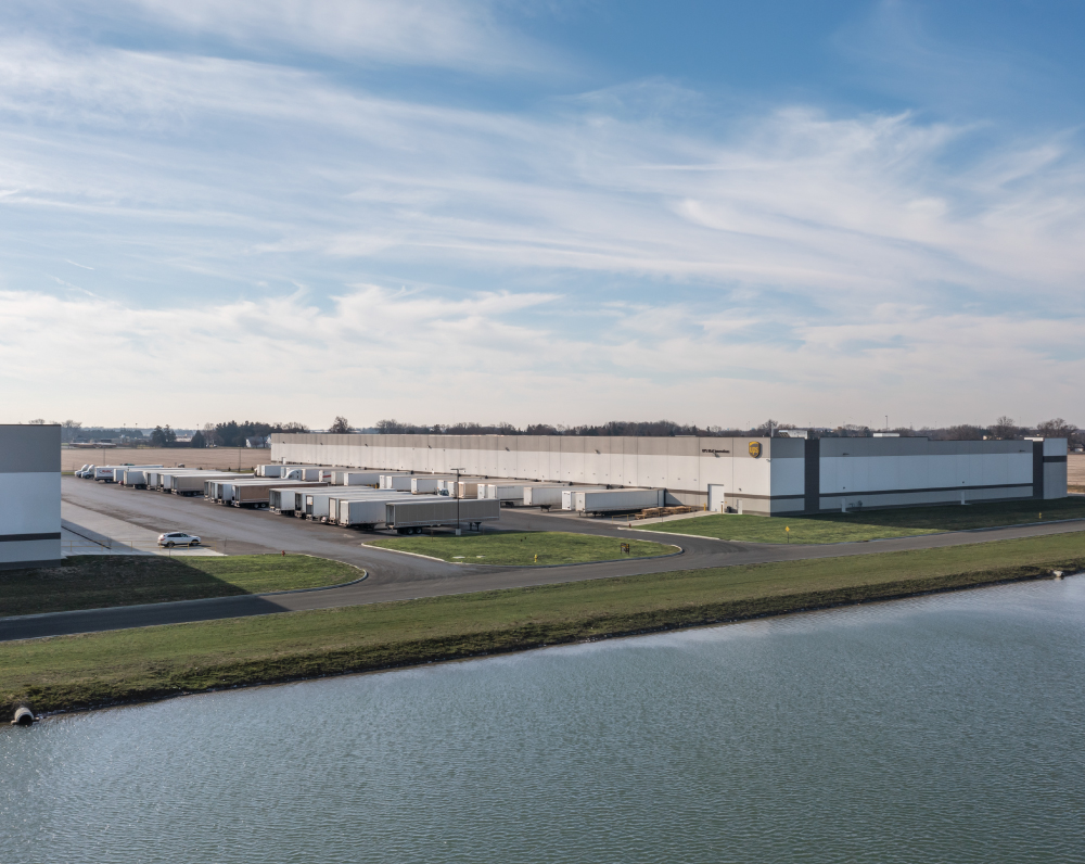 exterior of a warehouse and distribution facility in rossford ohio