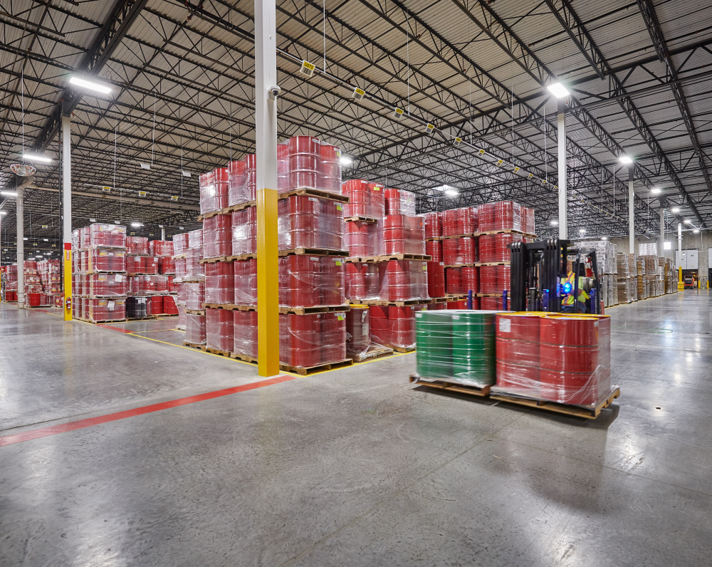interior of shell oil distribution facility in Burgettstown Pennsylvania