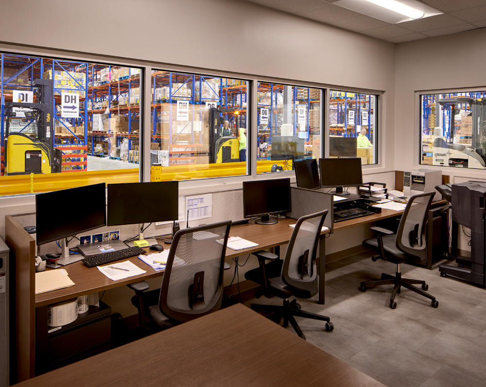 warehouse office space of sysco cold storage facility in coraopolis pennsylvania