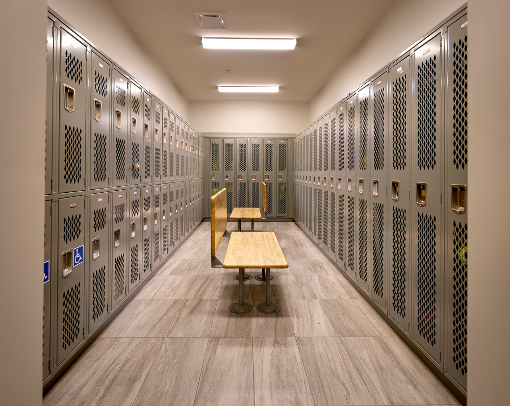 locker area of sysco cold storage facility in coraopolis pennsylvania