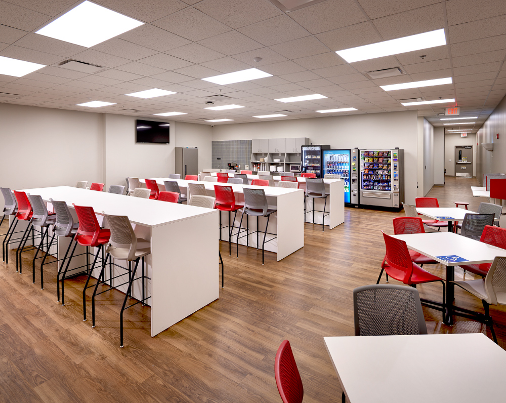cafeteria of sysco cold storage facility in coraopolis pennsylvania