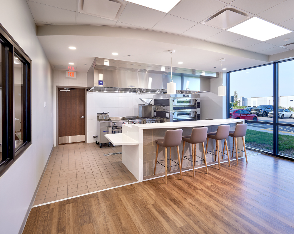 break room of sysco cold storage facility in coraopolis pennsylvania