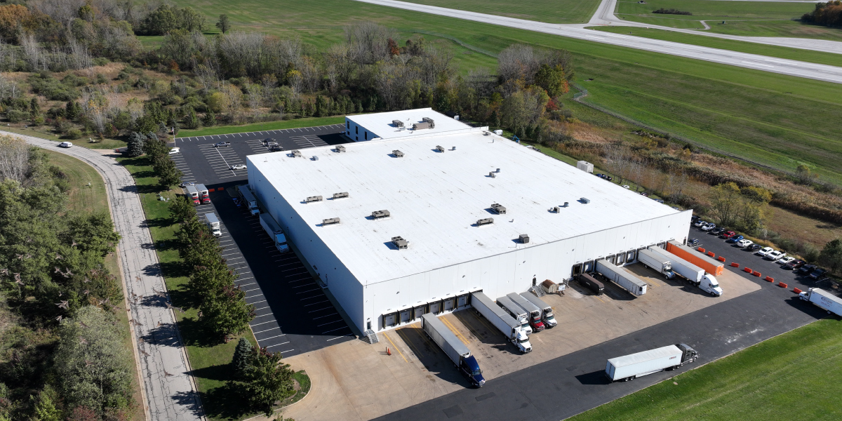 back of cold storage facility with dock positions