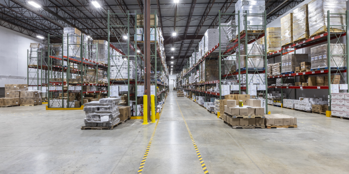 cold storage warehouse with product