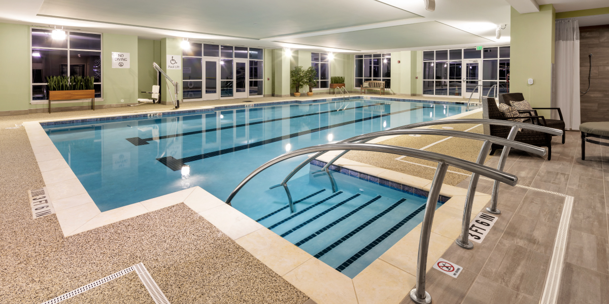 swimming pool of atria senior living in cary north carolina