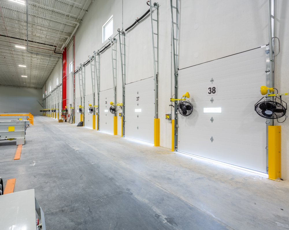 loading dock in the accelerate360 warehouse in olathe kansas
