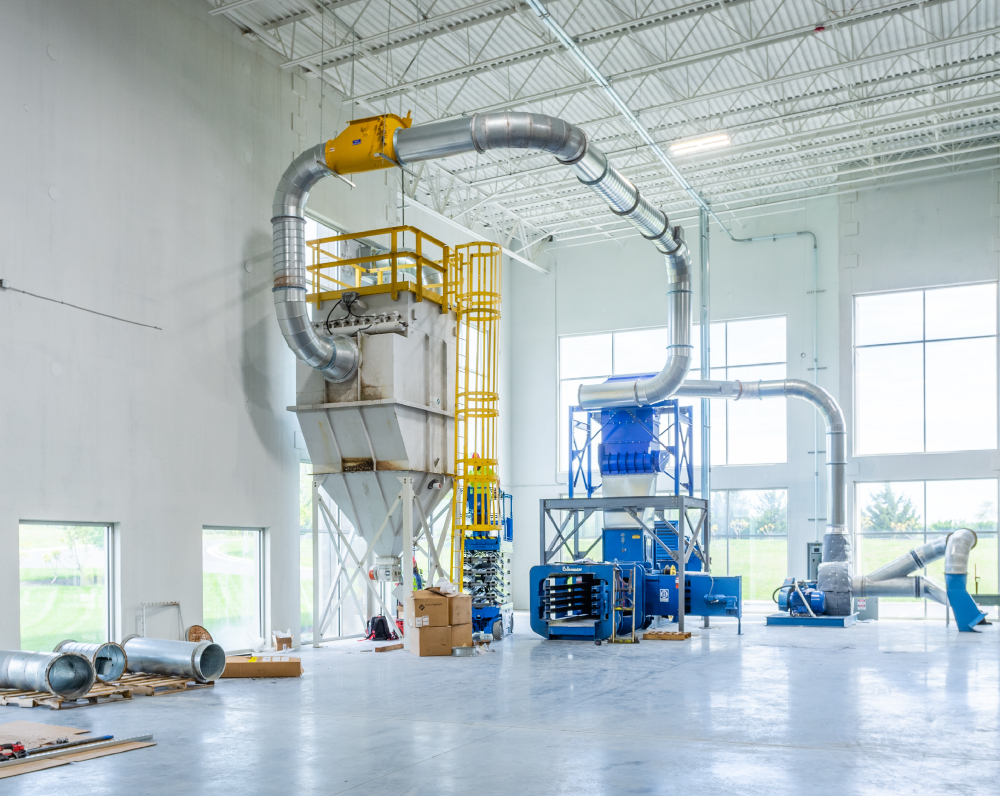 interior image of the olathe kansas accelerate360 warehouse