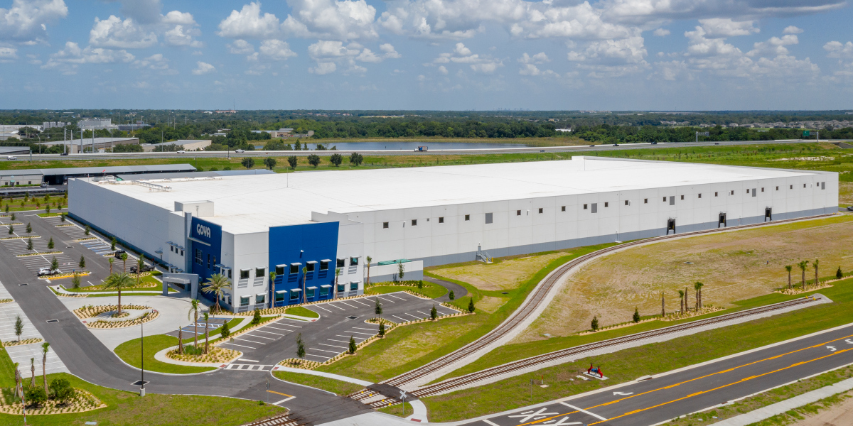 aerial image of goya foods expansion in apopka florida