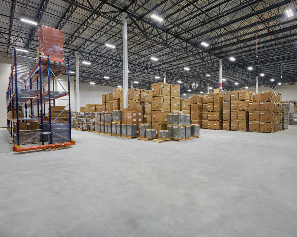 lwarehouse space in the bosch distribution facility in marlborough massachusetts