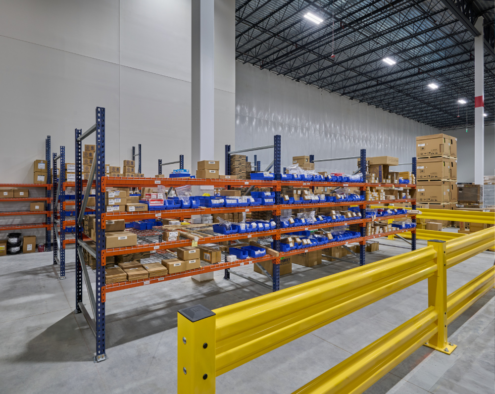 storage space in the bosch distribution facility in marlborough massachusetts