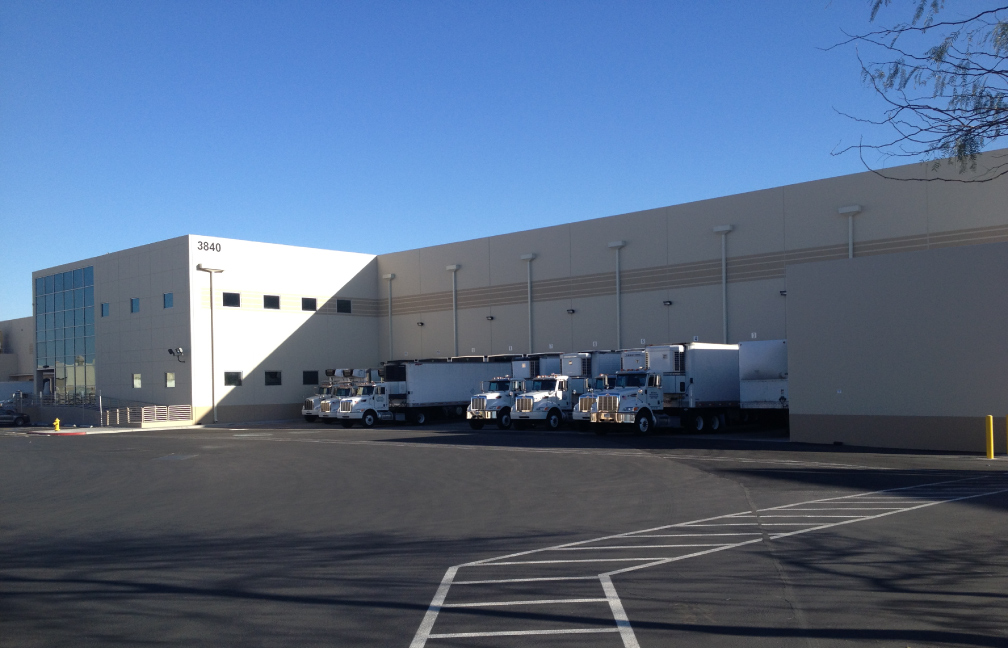 exterior of shetakis wholesalers foodservice distribution facility in north las vegas nevada