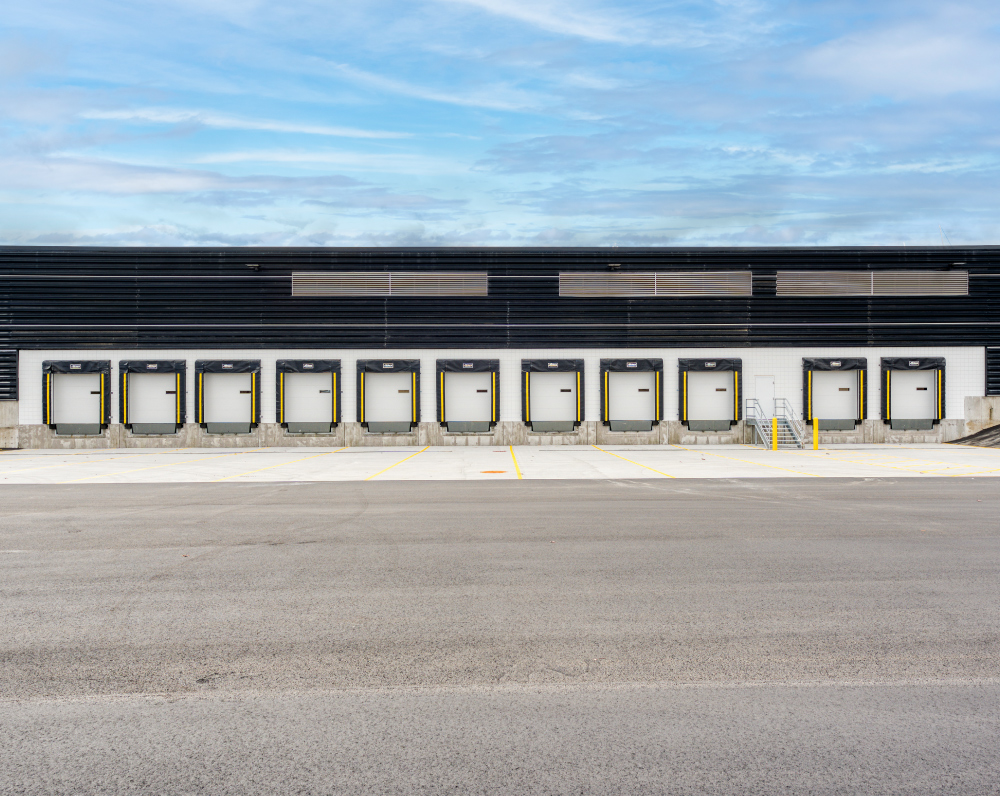 exterior loading dock of the stag industrial distribution facility in nashua new hampshire