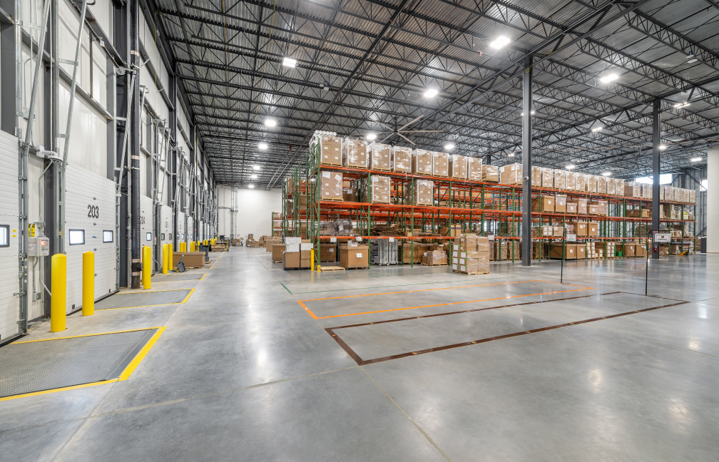 johnson & johnson warehouse interior in bridgewater massachusetts