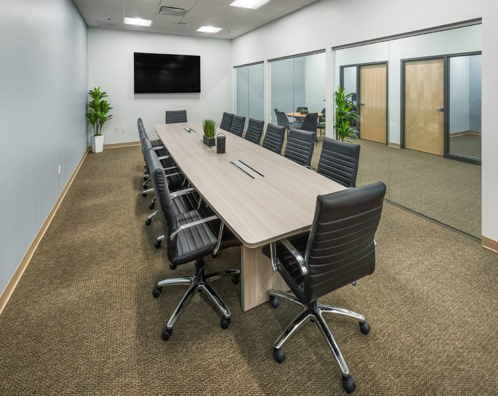 johnson & johnson conference room in inside the bridgewater massachusetts facility