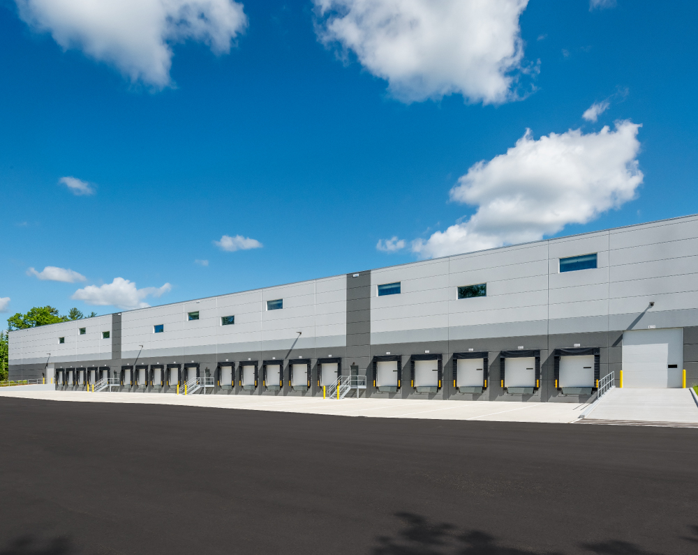 exterior loading dock of the vestom distribution facility in norton massachusetts