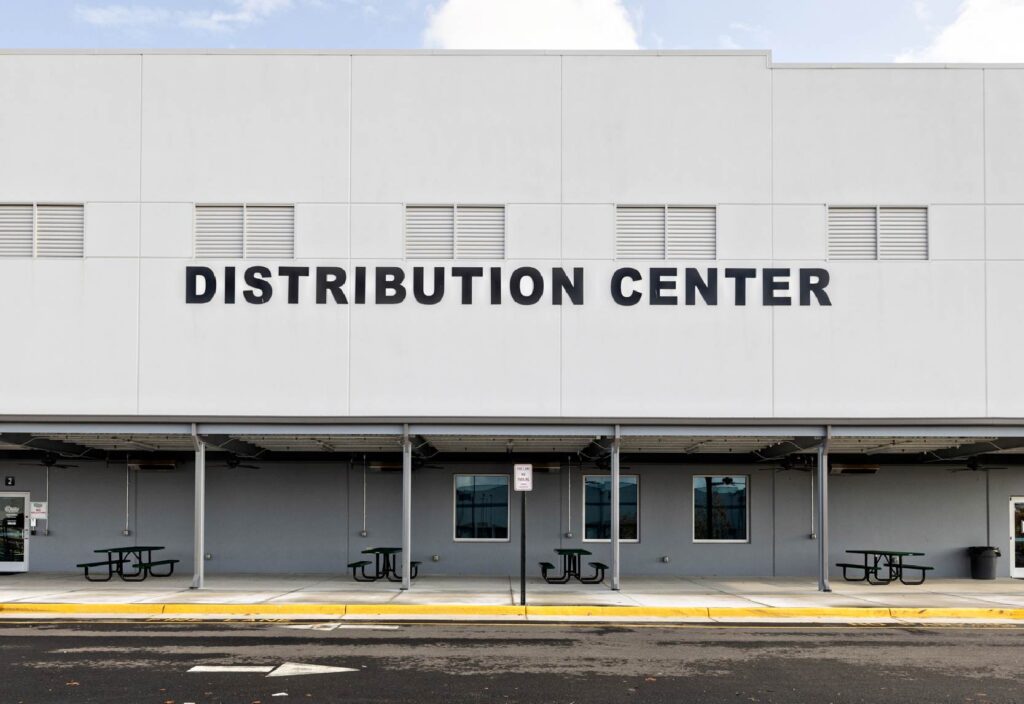O'Reilly Auto Parts Distribution Center in Fredericksburg, VA constructed for Peterson Companies