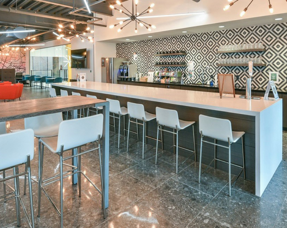 common area within the expansive coworking building in norfolk virgina