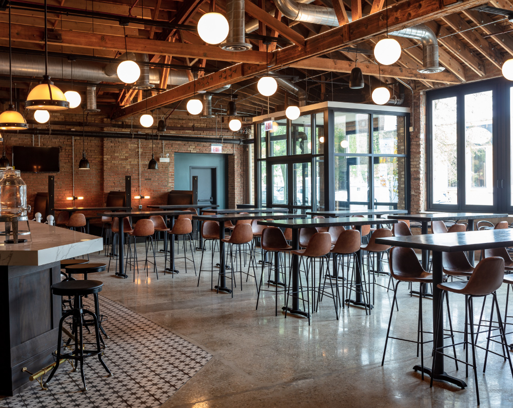 inside the midwest coast brewing company taproom renovation in chicago illinois