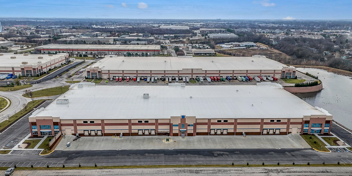 aerial view of the lenexa logistics centre south 6 distribution facility