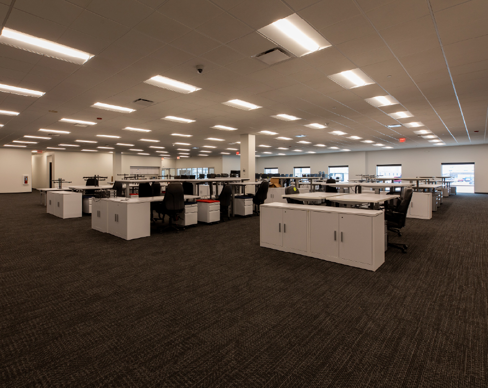 interior image of the ceva office renovation in melrose park illinois