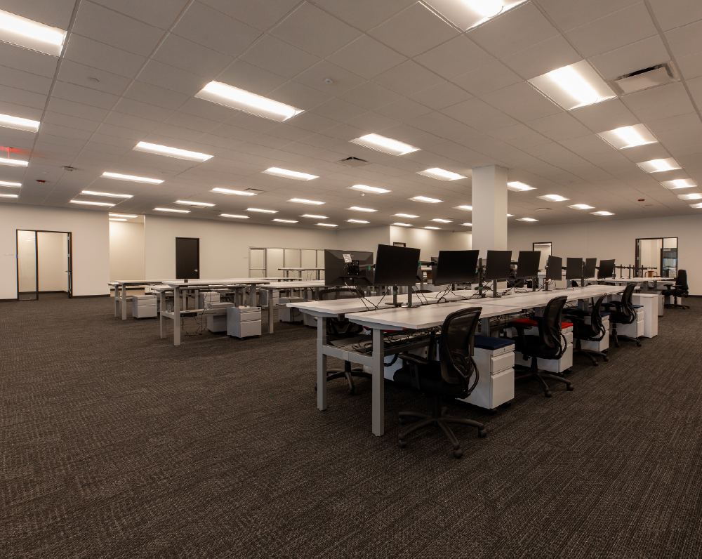 renovated office space for ceva in melrose park illinois