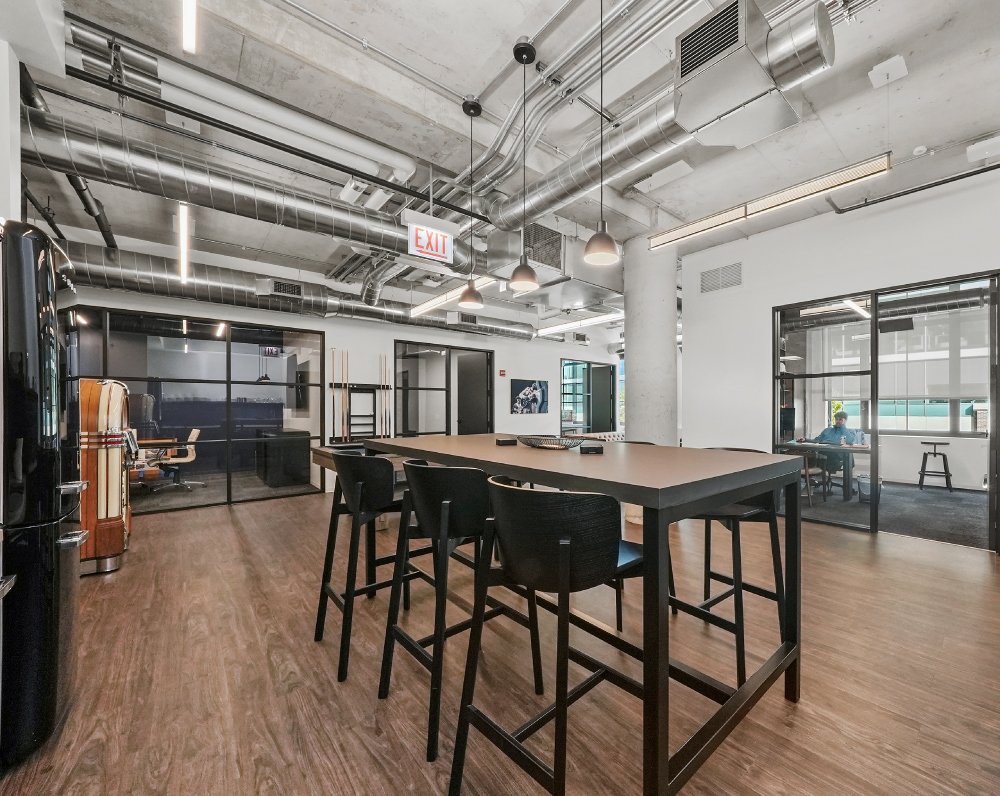 interior image of the crow holdings industrial office renovation in chicago illinois