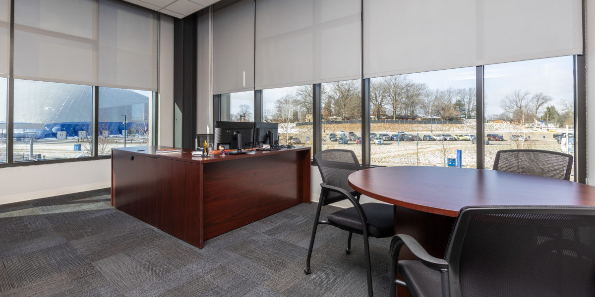 private office in front lobby of the maxim healthcare canton ohio location