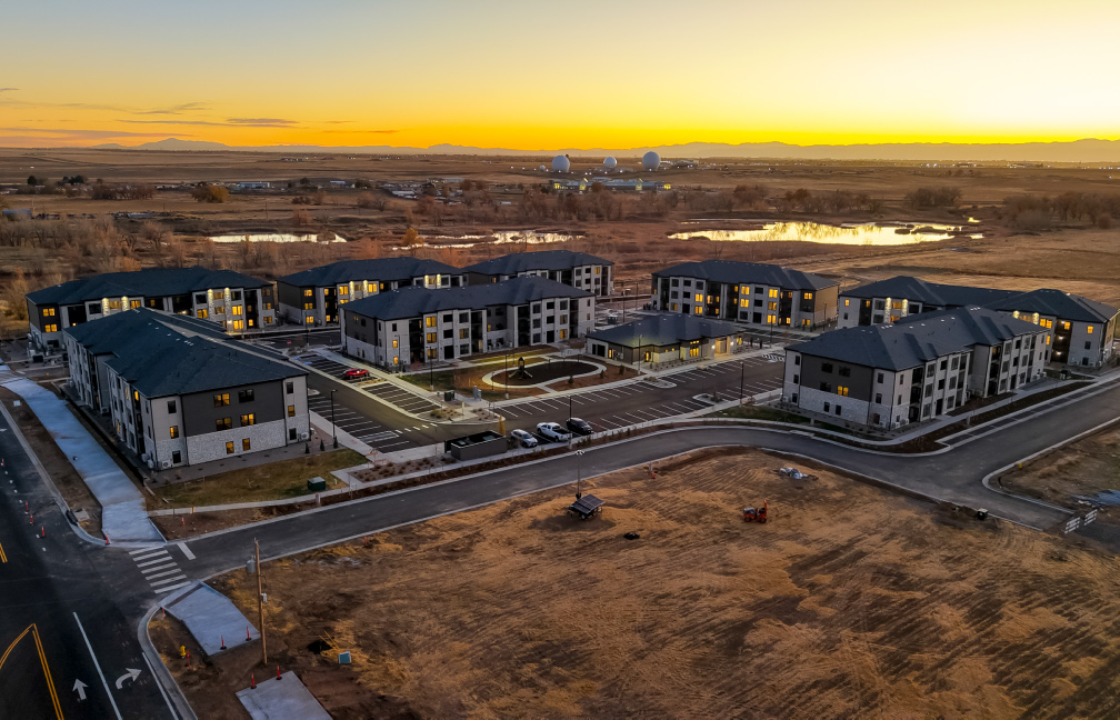 aerial image of the reserves at eagle point in aurora colorado