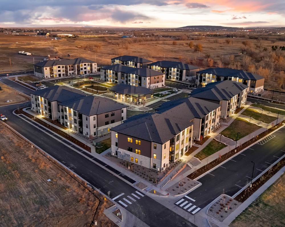 aerial view of the reserves at eagle point in aurora colorado